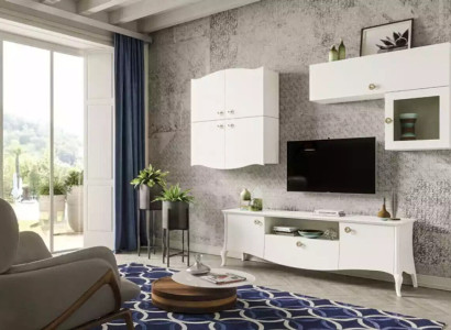 Luxury tv stand Living room TV cabinet Lowboard Sideboard Wall unit White new