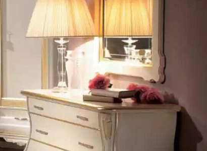 Chest of drawers Luxury Mirror Classic White Bedroom Furniture Cabinets Chests of drawers
