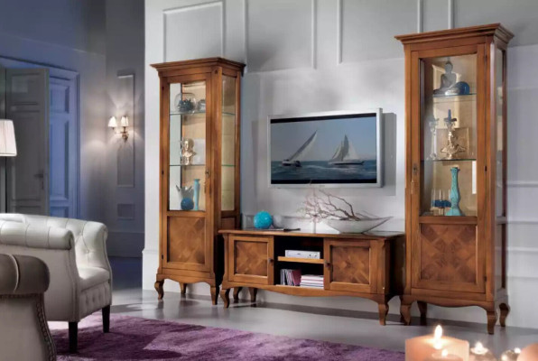 Living room TV lowboard 2x display case 3 pieces. new Living room furniture Set Designer