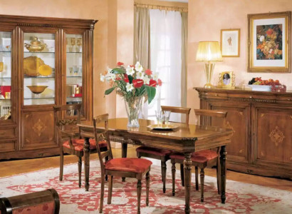 Dining table 4x Chairs Suite Dining set Sideboard Table Set Dining table 7 pieces