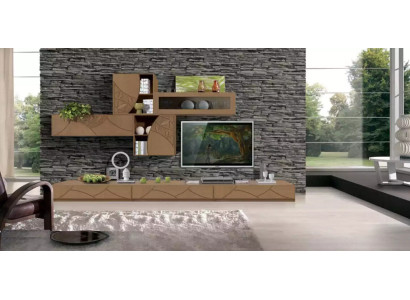 Living room Sideboard Wall Units Brown Cabinets Shelf Wardrobe Design new