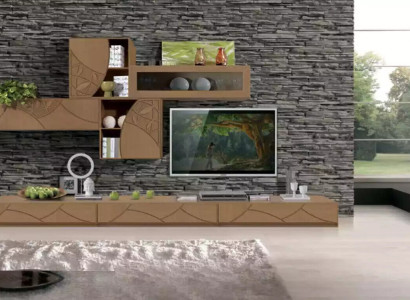 Living room Sideboard Wall Units Brown Cabinets Shelf Wardrobe Design new