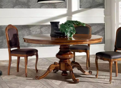Complete Set Dining table 4x Chairs Dining room Set Ess Group Wood Table new 5pcs