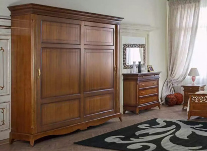 Real wood Wardrobe Wooden Cabinet Wardrobe Bedroom Furniture Italy new