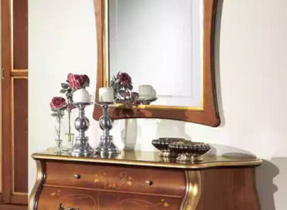 Bedroom Furniture Chest of drawers with Mirror Luxury Classic Furniture Set 2pcs