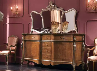 Sideboard with Mirror Living room Sideboard Furniture Design Wardrobe Brown new