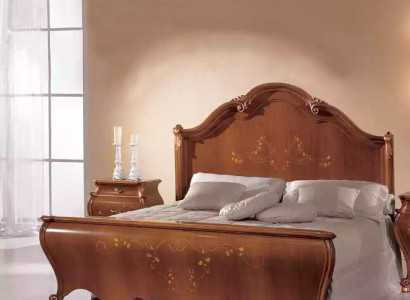 Bed Wooden Double Bed in Classic n Style Luxury Design Bedroom Beds