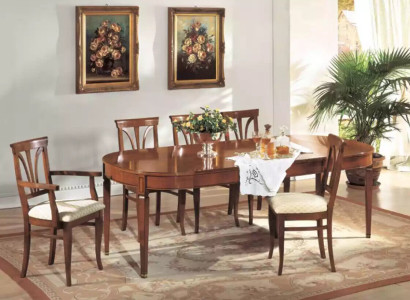Dining room Set Ess Group Wood Table 7pcs Complete Set Dining table 6x Chairs