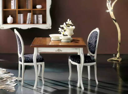 Dining table 4x Chairs Dining room Set Dining set Table Suite White new