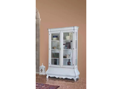 Classic Living room furniture White wooden display cabinet Living room furniture Wardrobe