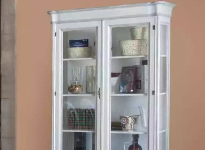 Classic Living room furniture White wooden display cabinet Living room furniture Wardrobe
