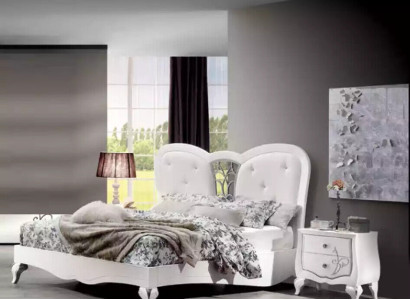 Bed 2x Bedside tables 3 pcs. Bedroom Set Design Furniture Modern Luxury new