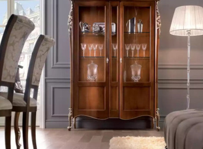 Italian Luxury Wood Furniture Classic Style Display case Living room new