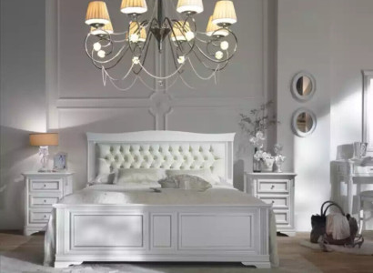 Complete's Bedroom Set Bed 2x Bedside tables 3 pcs. Designer luxury