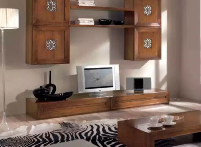 Living room furniture Set Designer Living room Brown Sideboard Wall unit new