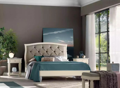 Bed 2x Bedside tables 3 pcs. Bedroom Set Design Modern Luxury Group