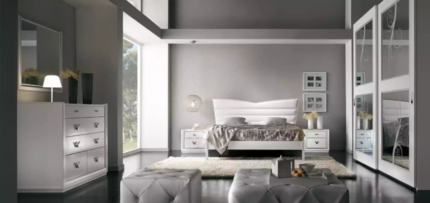 Design Furniture Bed 2x Bedside tables 3 pcs Bedroom Set Luxury Beds new