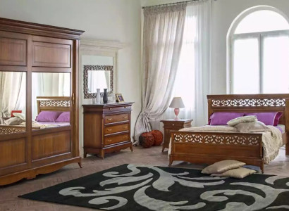 Bed 2x Bedside tables 6tlg Bedroom Design Modern Luxury Bedroom