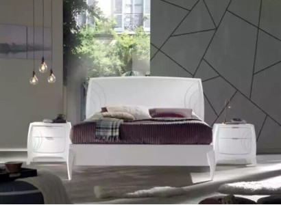 Set Bed Bedroom 2x Bedside tables Complete Set Wood Furniture 3 pcs. new