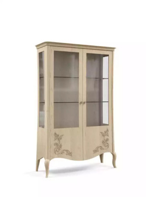Display case Wood Luxury Classic Sideboard Design Furniture Italian Beige