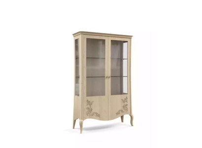 Display case Wood Luxury Classic Sideboard Design Furniture Italian Beige
