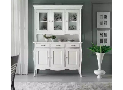 Design Furniture Italian White Display case Wood Luxury Cabinets Classic