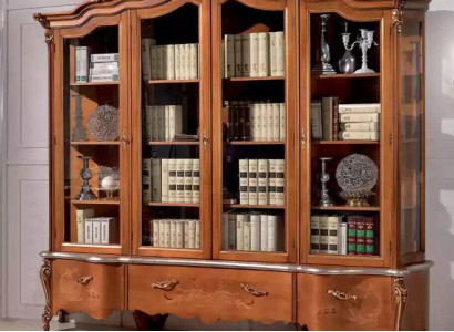 Classic r Luxury Bookcase Solid wood Furniture Display case Shelf Cabinet Wardrobe