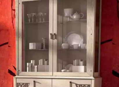 Luxury Display case 2 Door Wood Wardrobe Living room Glass Cabinets Design Furniture