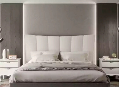 Complete's Set Bed 2x Bedside tables 3 pcs. Bedroom Sets Luxury Beds