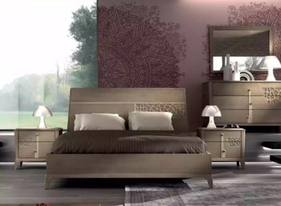 Bed Bedroom Sets Designer Luxury Complete's 2x Bedside tables 3 pcs.