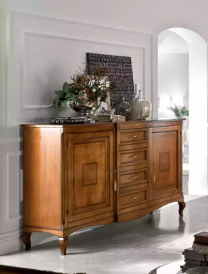 Sideboard with drawers Wood Chest of drawers Living room Wardrobe Solid new