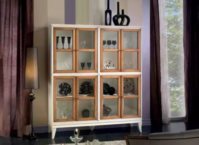 Display case Cabinets Showcases Wood Luxury Living room Furniture White Wardrobe new