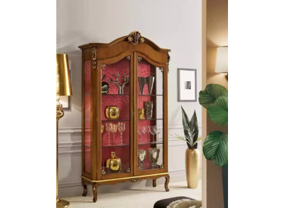 Display case Wood Furniture Glass Wardrobe Brown Display cases Living room Sideboard new