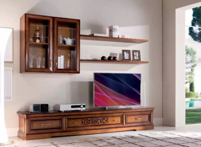 Living room Modern Style Wall Units 5-piece Set Lowboard Display Cabinets Shelf new