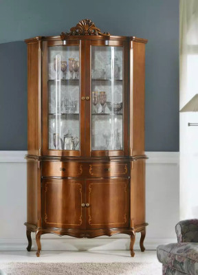 Wooden showcase high-quality luxury display case Wardrobe Classic s Design Furniture brown