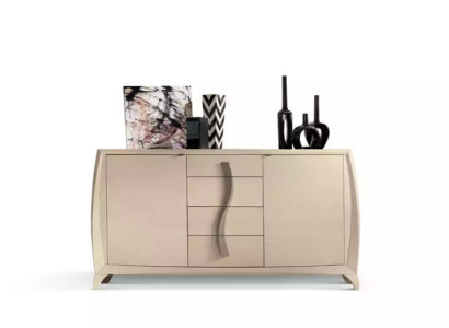 Sideboard Living room Chests of drawers Classic Wardrobe Beige Wooden cabinet new