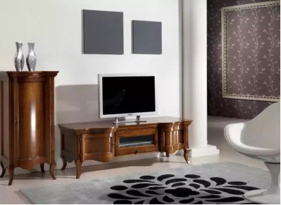 Wall unit Living room Wood Cabinets Classic Wall Italian Style