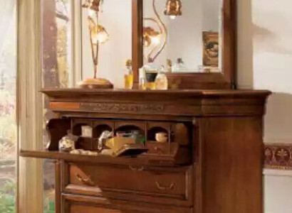 Chest of drawers with Mirror Wood Design 2 pcs. Bedroom Suite Sideboard