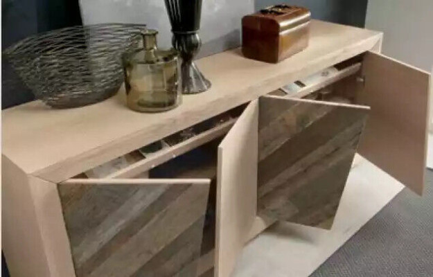 Sideboard Living room Dining room Wood Luxury Chests of drawers Furniture Brown new