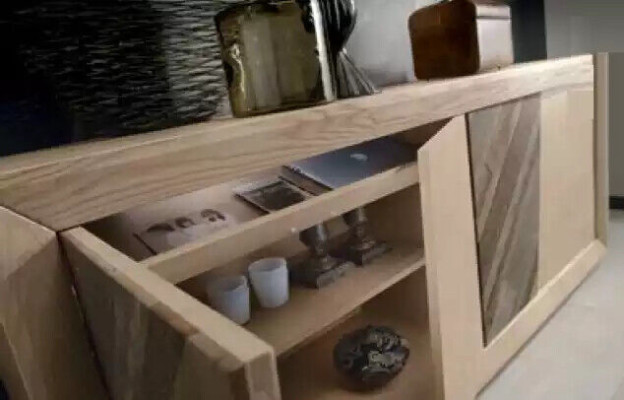 Sideboard Living room Dining room Wood Luxury Chests of drawers Furniture Brown new