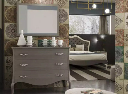 Chest of drawers Mirror Chests of drawers Wardrobe Luxus Shelf Furniture Group new Set 2pcs.