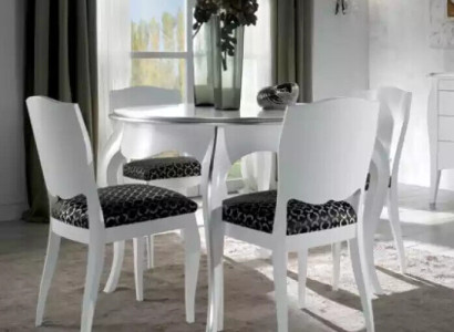 Dining table Dining room Wood White Round Table Classic Italian Furniture Tables new