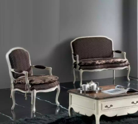 Sofa 2 Seater Classic Upholstery Design Luxury Couch Sofas Armchair new