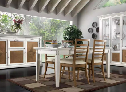 Dining room Dining table 4x Chairs Suite Table Group 7pcs. Classic set