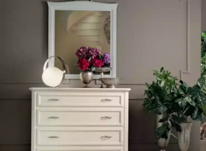 Chest of drawers with Mirror Wood Chests of drawers Furniture Modern Wardrobe Beige 2 pcs. new