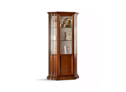 Display case Glass Wardrobe Display case Living room Wood Sideboard Italian Furniture
