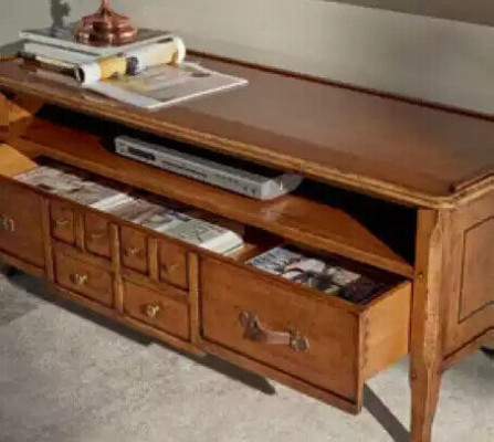 Group Wall unit TV-cabinet Lowboard TV Stand Modern Brown Living room Set