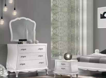 Chest of drawers with Mirror Wood Chests of drawers Modern Furniture Bedroom White new