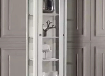 Display case Wardrobe Glass Living room White Design Italian Furniture new