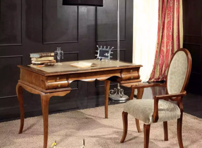 Elegant desk set of brown chair furniture in high quality